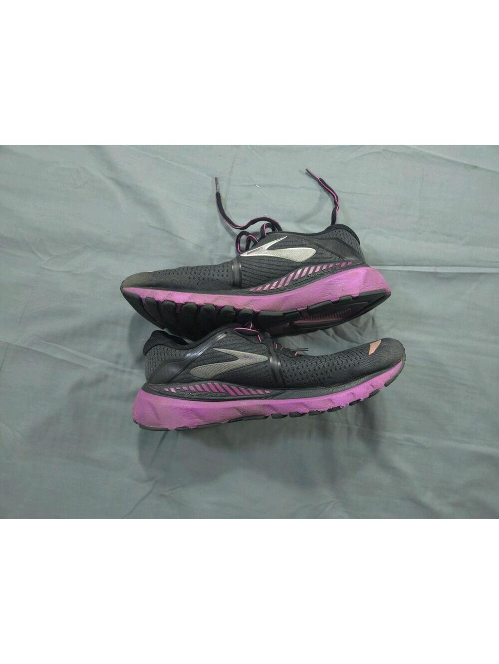 Brooks Adrenaline Shoes Womens Size 8.5 Black Pink GTS 20 Sneakers Low Top